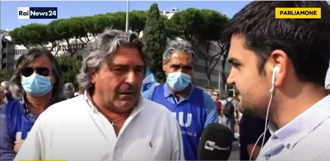 Il Segretario nazionale, Ivan Viglietti, intervistato a rainews 24 in vista dell'imminente incontro con i vertici ITA, durante il presidio dei lavoratori Alitalia [VIDEO]