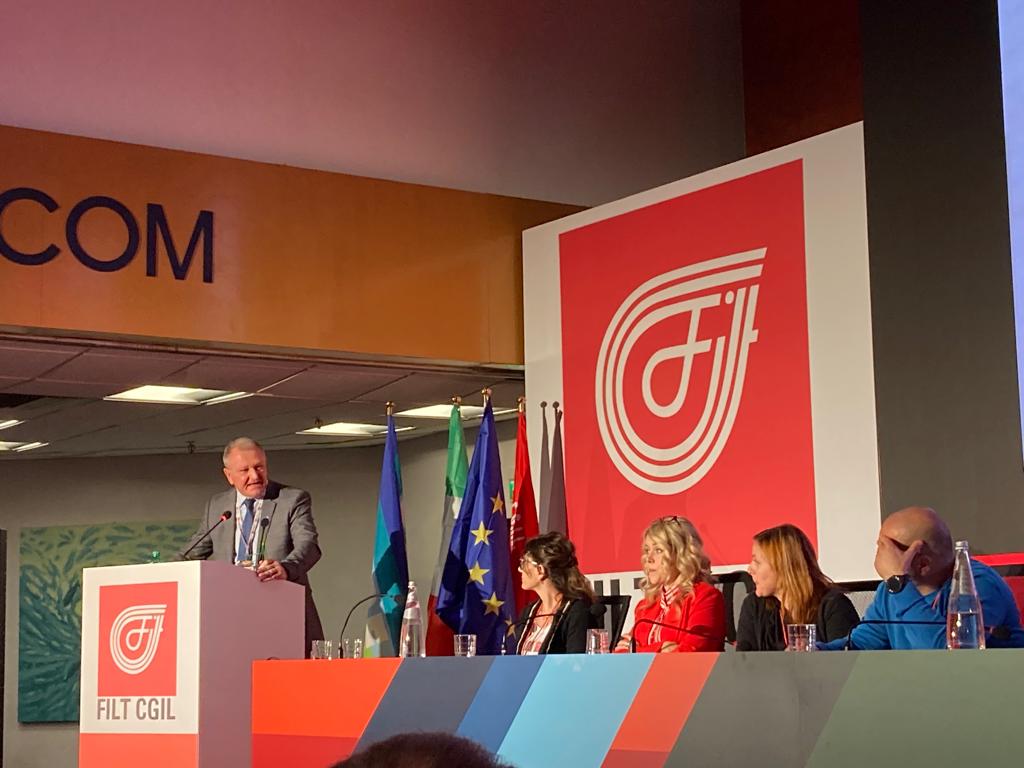 Il saluto del Segretario Generale Uiltrasporti Claudio Tarlazzi al XII Congresso nazionale della Filt-Cgil