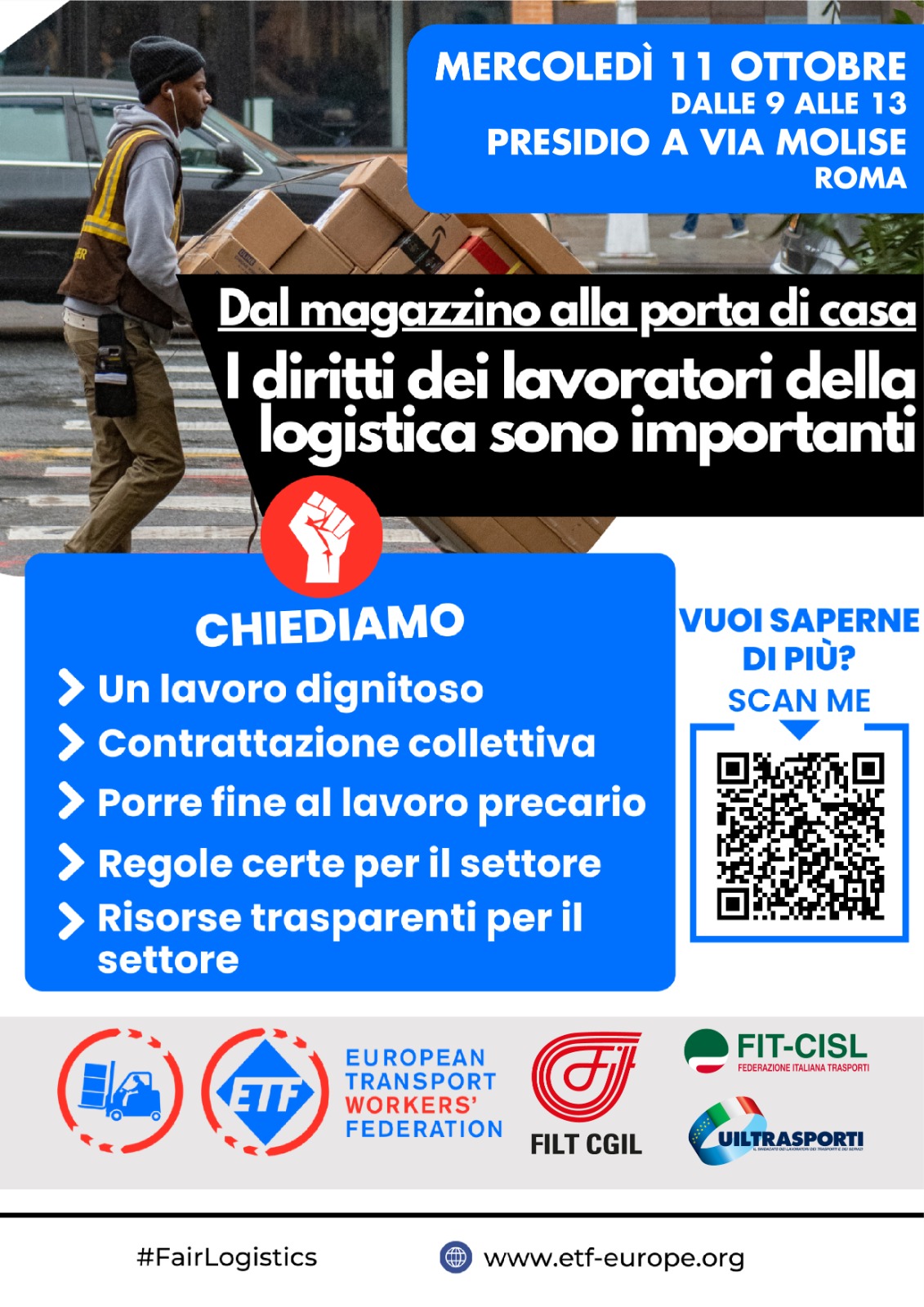 Trasporti, Al via anche in Italia Campagna europea “Giornate d’azione per la logistica"