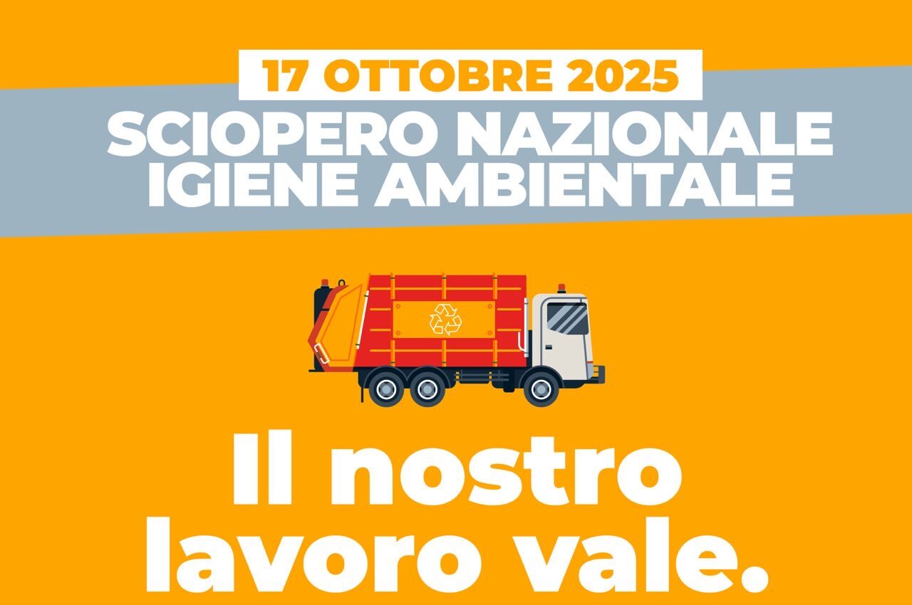 Igiene ambientale: sindacati, domani venerdì 17 sciopero nazionale