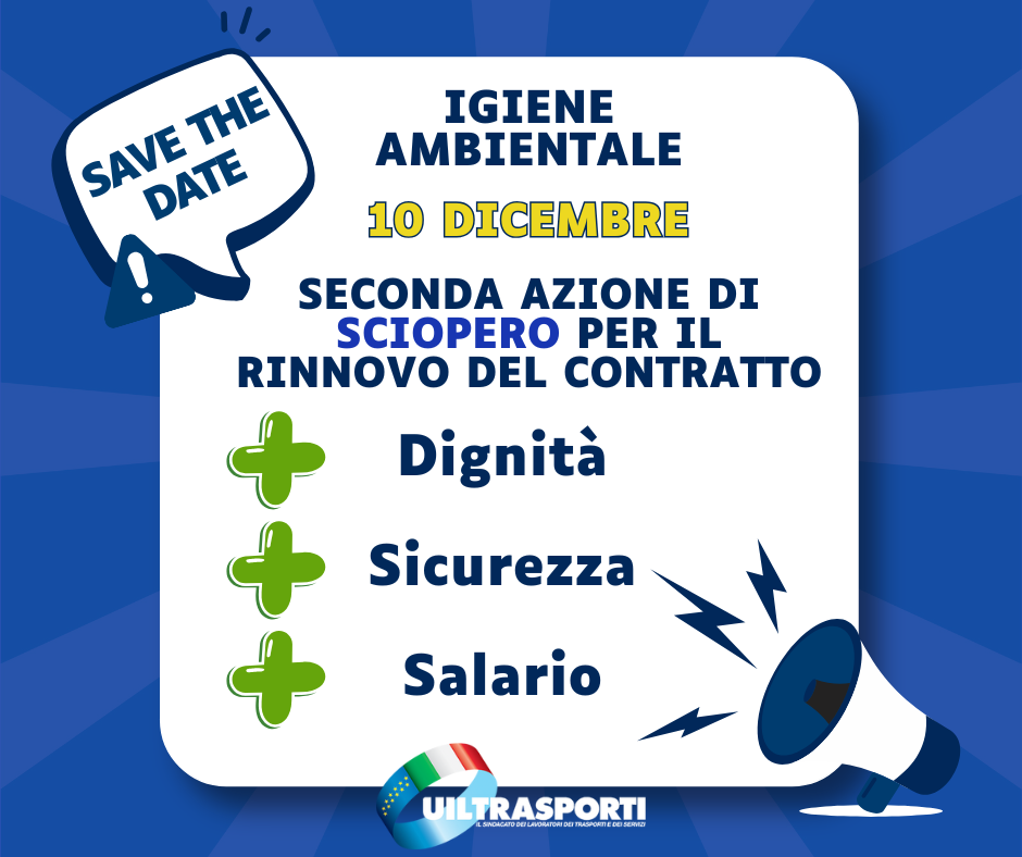 Igiene Ambientale: il 10 dicembre sarà di nuovo sciopero