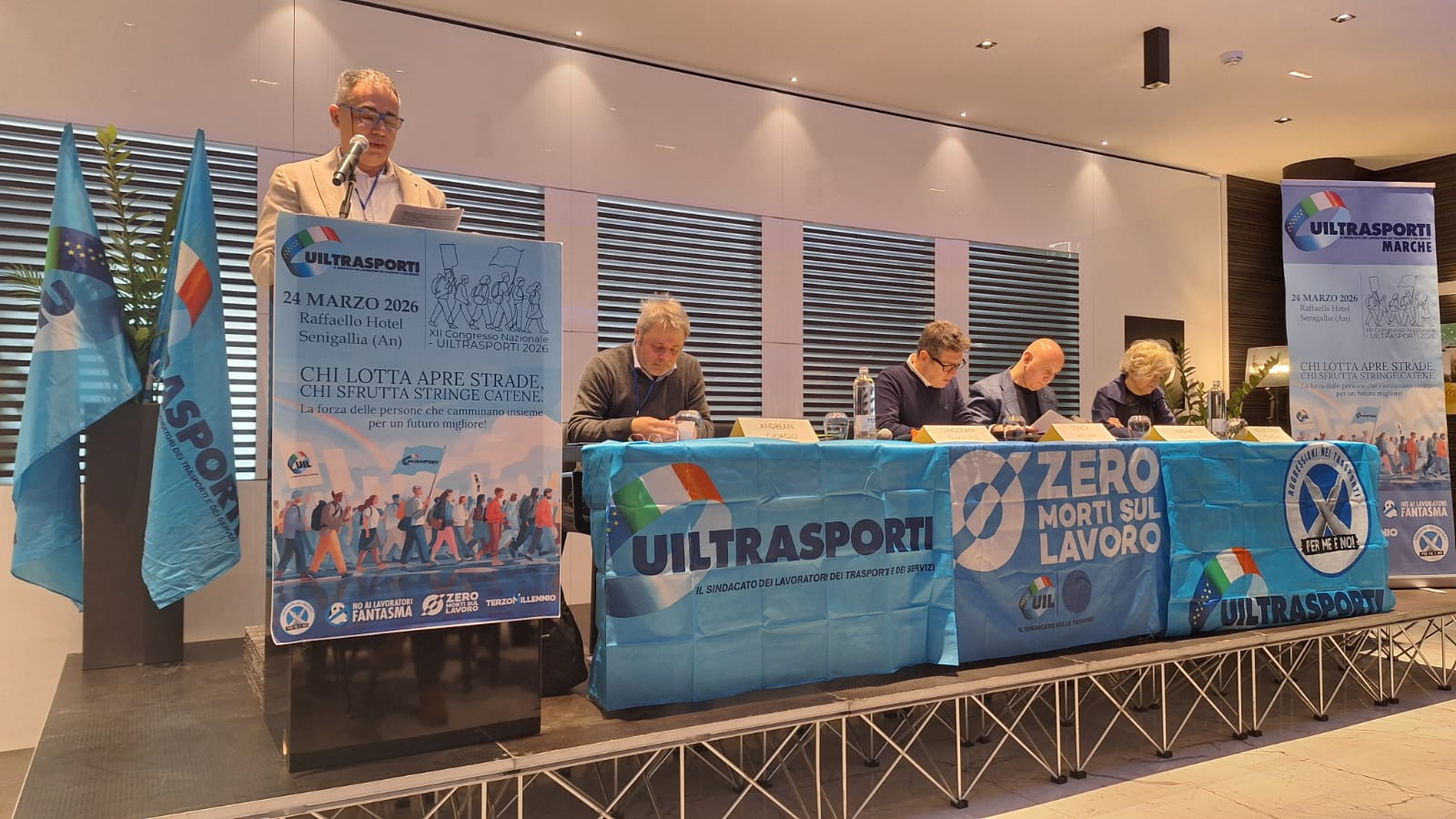 Al XII congresso la Uiltrasporti Marche lancia la sua sfida per il futuro, tra isolamento infrastrutturale e un tpl da risollevare